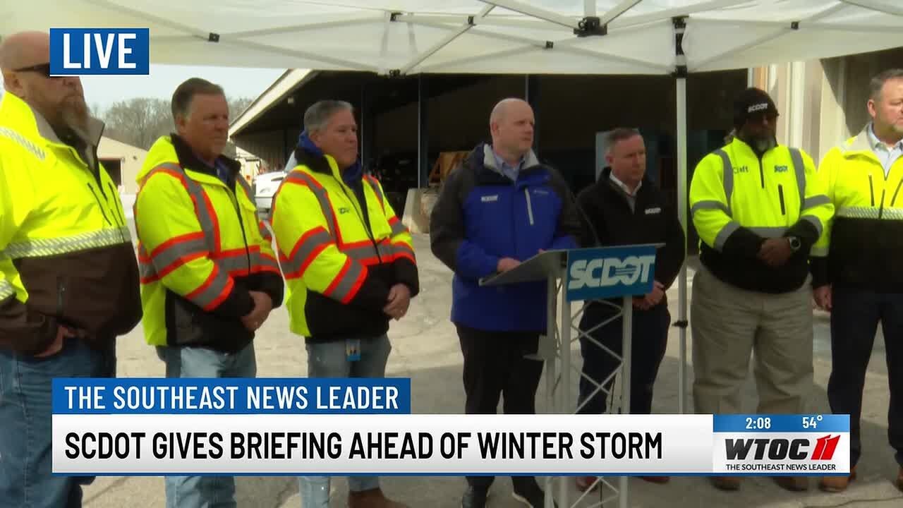 SCDOT gives briefing ahead of winter storm