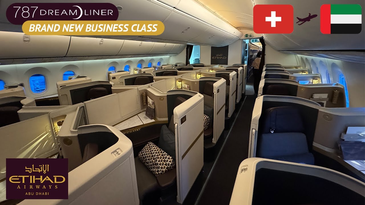 BRAND NEW Etihad Business Class Suites on the 787-9 Dreamliner from Zurich to Abu Dhabi