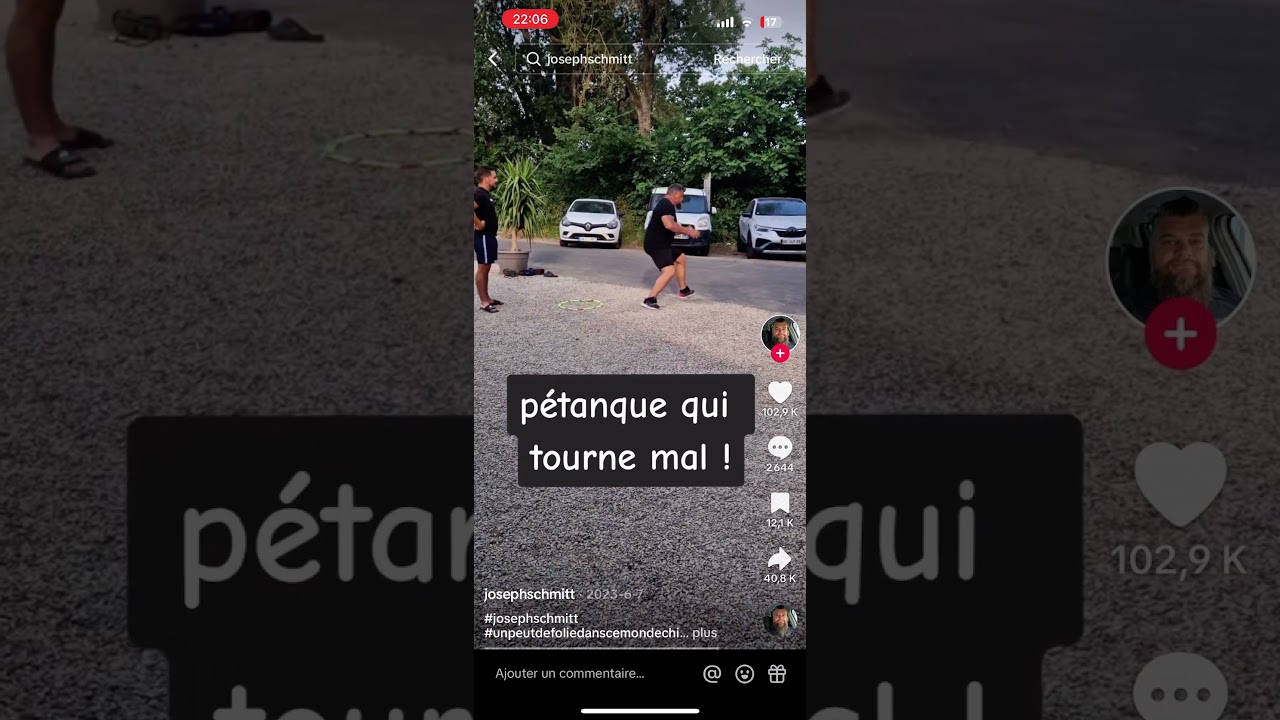 Gitan qui s&rsquo;&eacute;nerve &agrave; la p&eacute;tanque