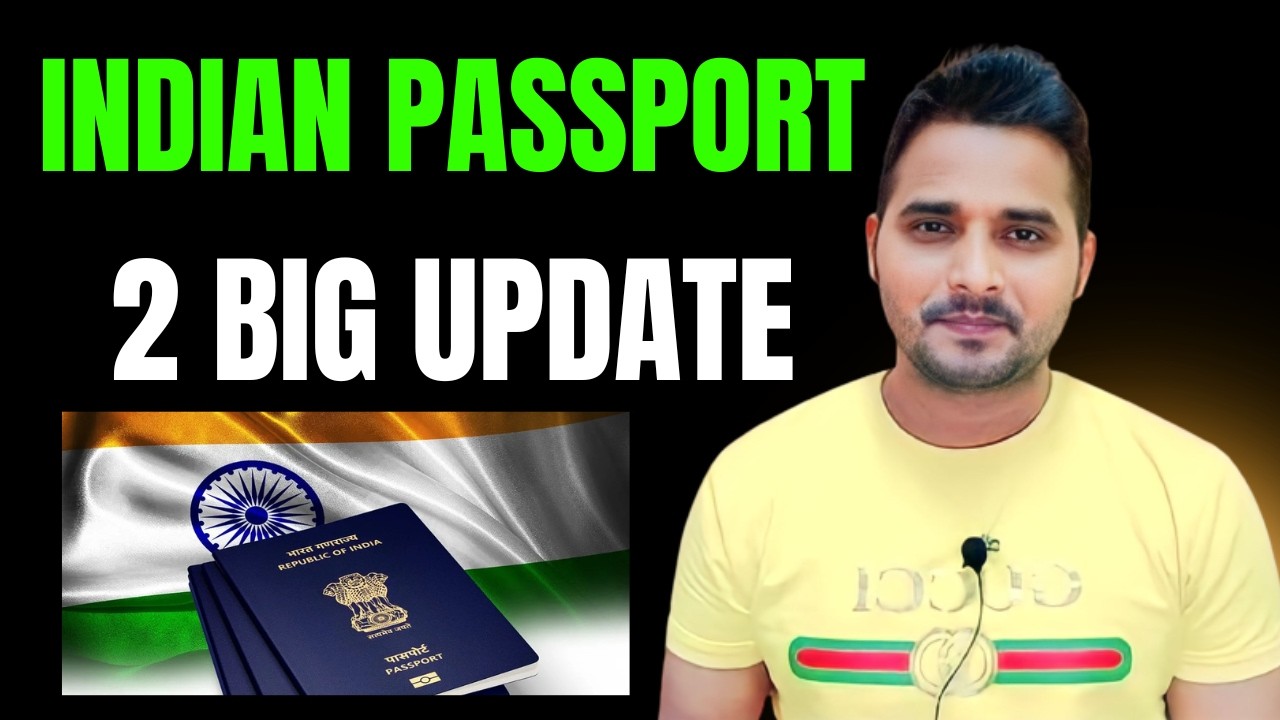 Indian Passport Two Big Update 2026 |
