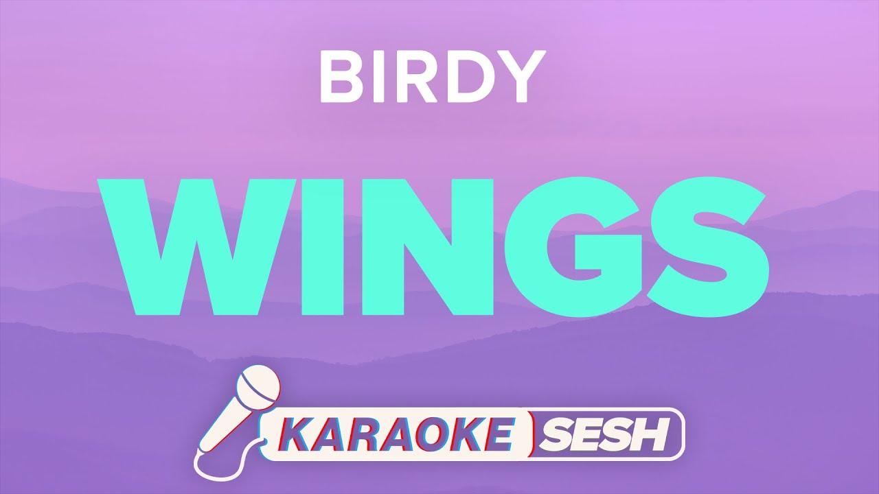 Wings Lyrics Karaoke Instrumental | Birdy