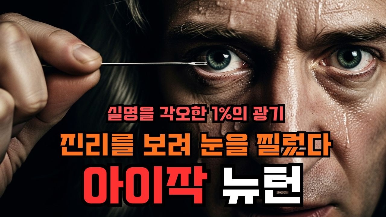 [1%의 디테일] 진리를 보려 자기 눈에 바늘을 꽂은 광기, 아이작 뉴턴