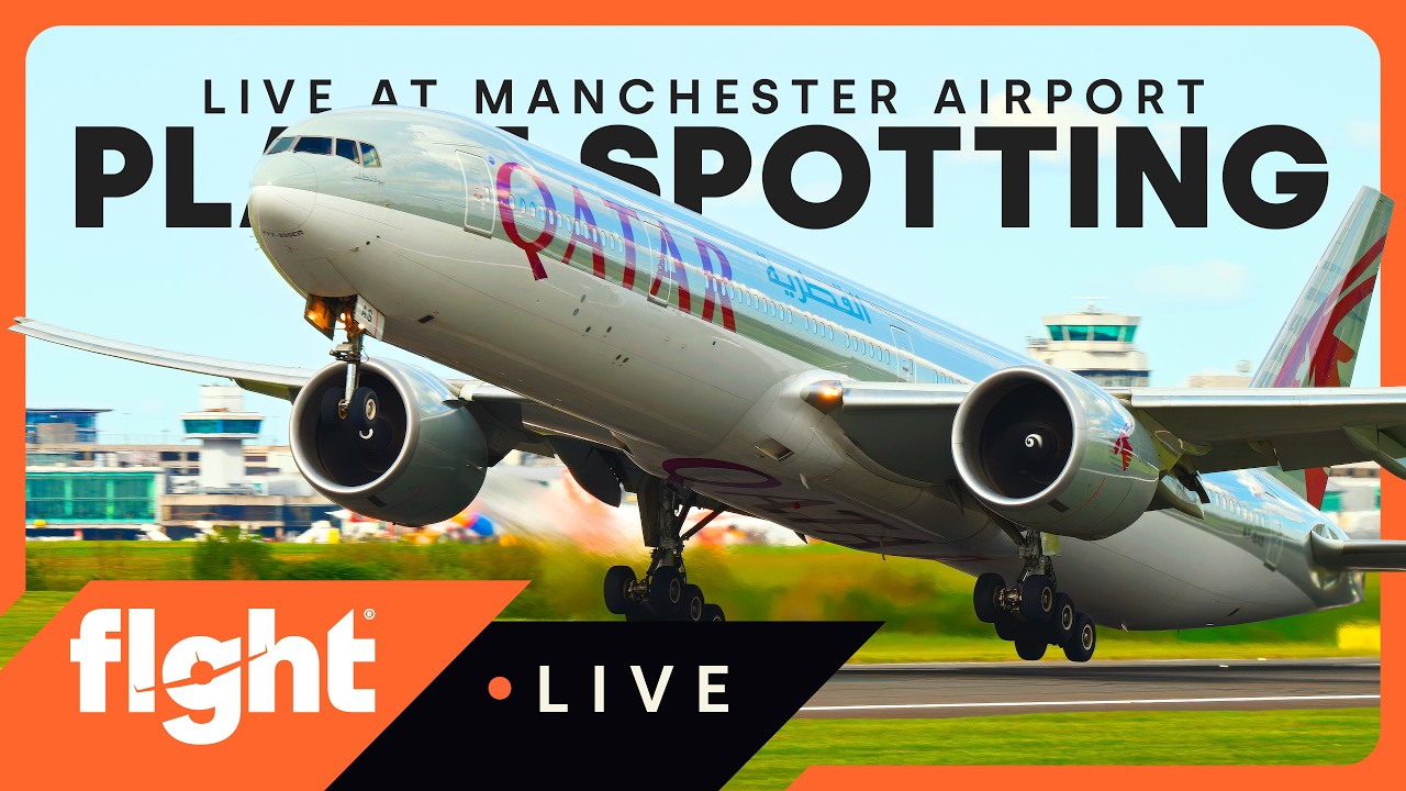 Manchester Airport LIVE (EGCC) 🧡 Heavy Morning Rush &ndash; Multiple 777 Arrivals