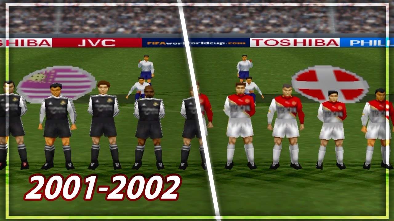 REAL MADRID vs MONACO, 2001-2002 | PS1: Winning Eleven 2002 #realmadrid #monaco #robertocarlos #ucl