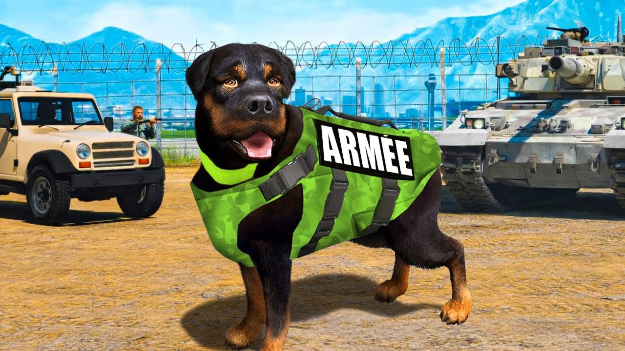 CHOP REJOINT L'ARM&Eacute;E SUR GTA 5 !
