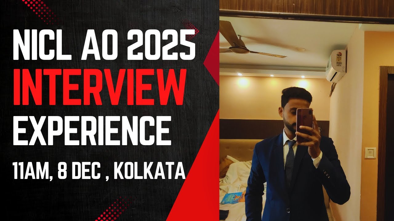 MY NICL AO Interview Experience 2025 | 11AM, 8 DEC, KOLKATA | How I Answered Every Question