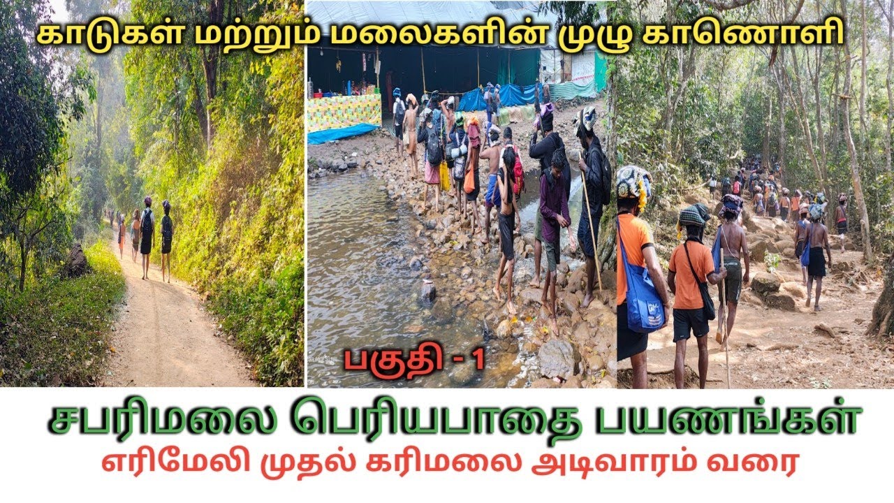 சபரிமலை பெரியபாதை / எரிமேலி முதல் கரிமலை அடிவாரம் வரை @Indiatempletour 