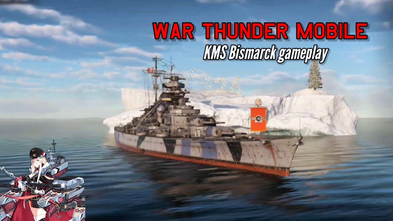KMS Bismarck gameplay: The terror of the sea - War Thunder mobile