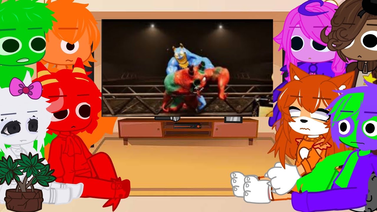 Garten of Banban React Garten of Banban 8 - Ending Scene Flumbu vs Devil Banban II Gacha Club 🐰