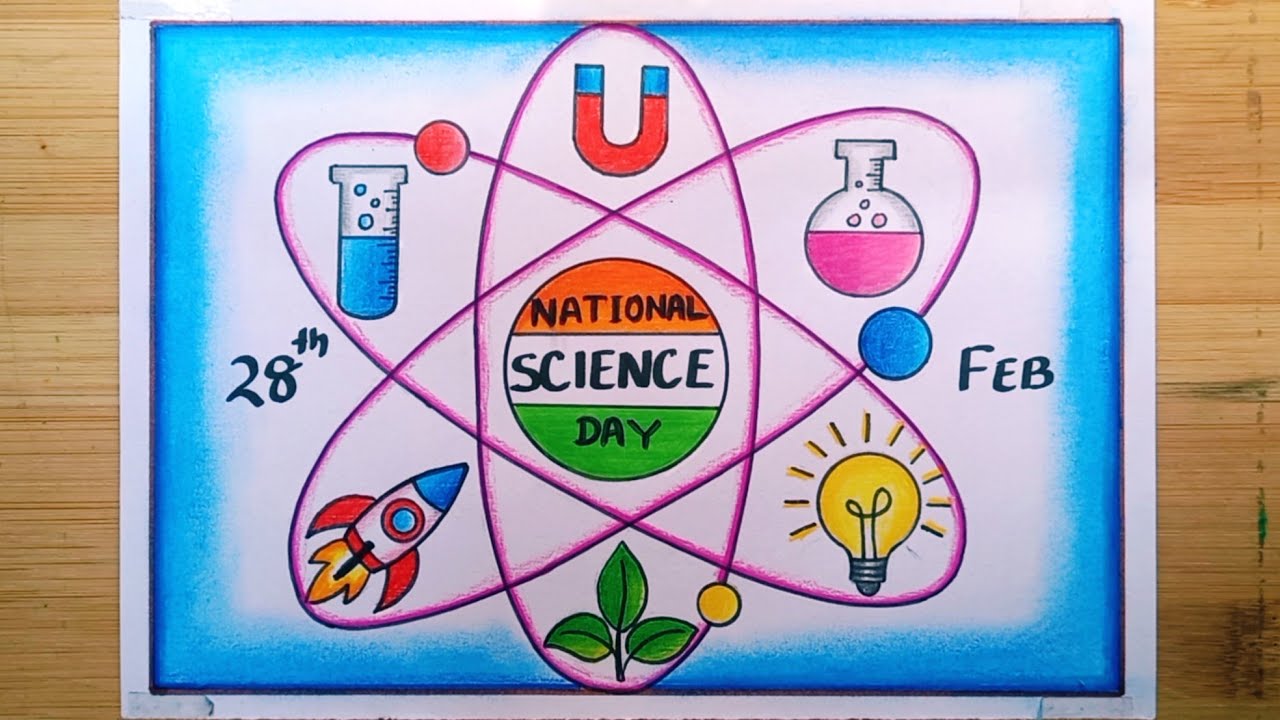 National Science Day Drawing/How To Draw National Science Day Drawing/Science Day Poster Drawing