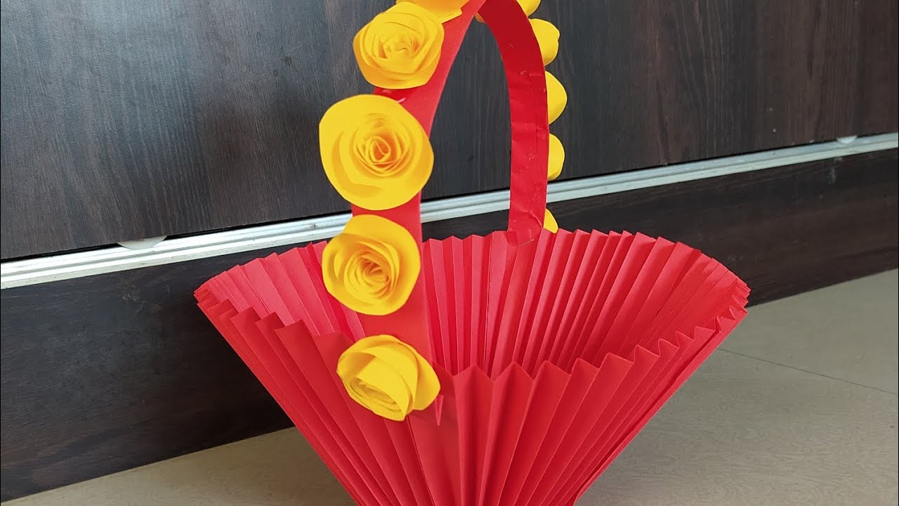 How to make a Paper Basket | DIY Easy Paper Basket Craft | Beautiful Gift Basket
