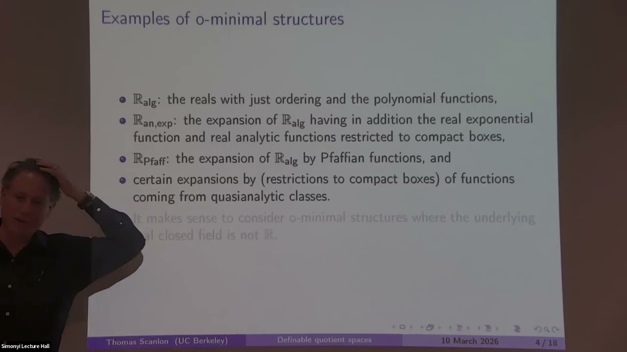 Definable Quotient Spaces for Unlikely Intersection Problems - Thomas Scanlon