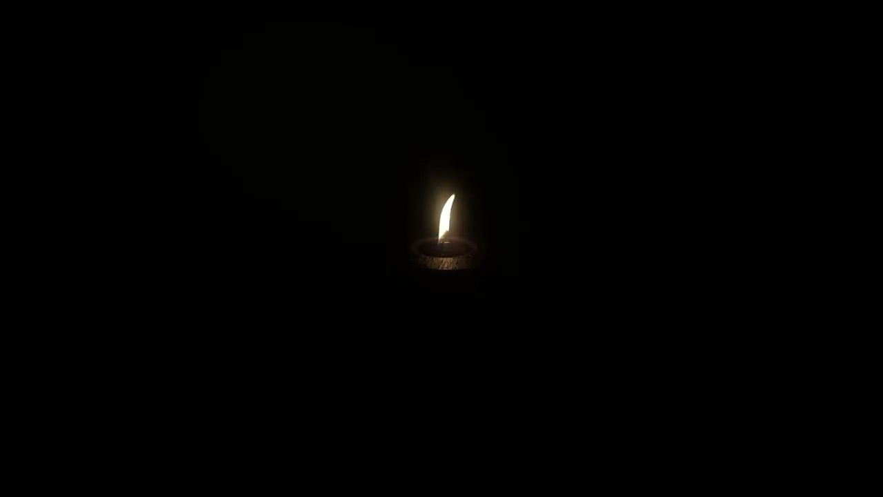 Black Screen Candle Flame for 12 HOURS | Sleep Aid & Deep Relaxation | NO SOUND (Silent)