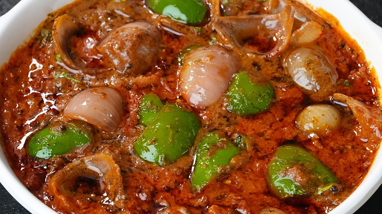 शिमला मिर्च की ऐसी जबरदस्त सब्ज़ी , रोटी मिले तो 4 खाजाओगे , Onion Capsicum Masala Recipe