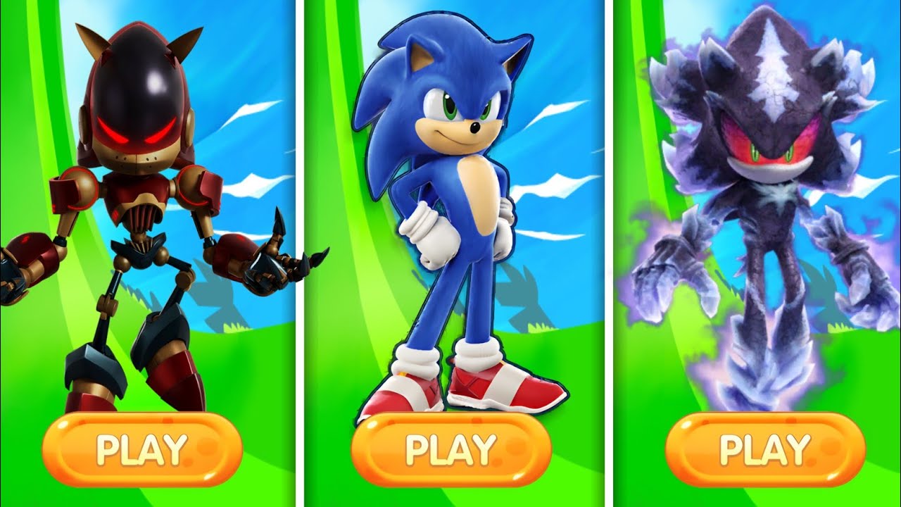 Sonic Dash - Фильм Sonic против Mephiles против Grime Sonic против всех боссов Zazz Egman - Все п...
