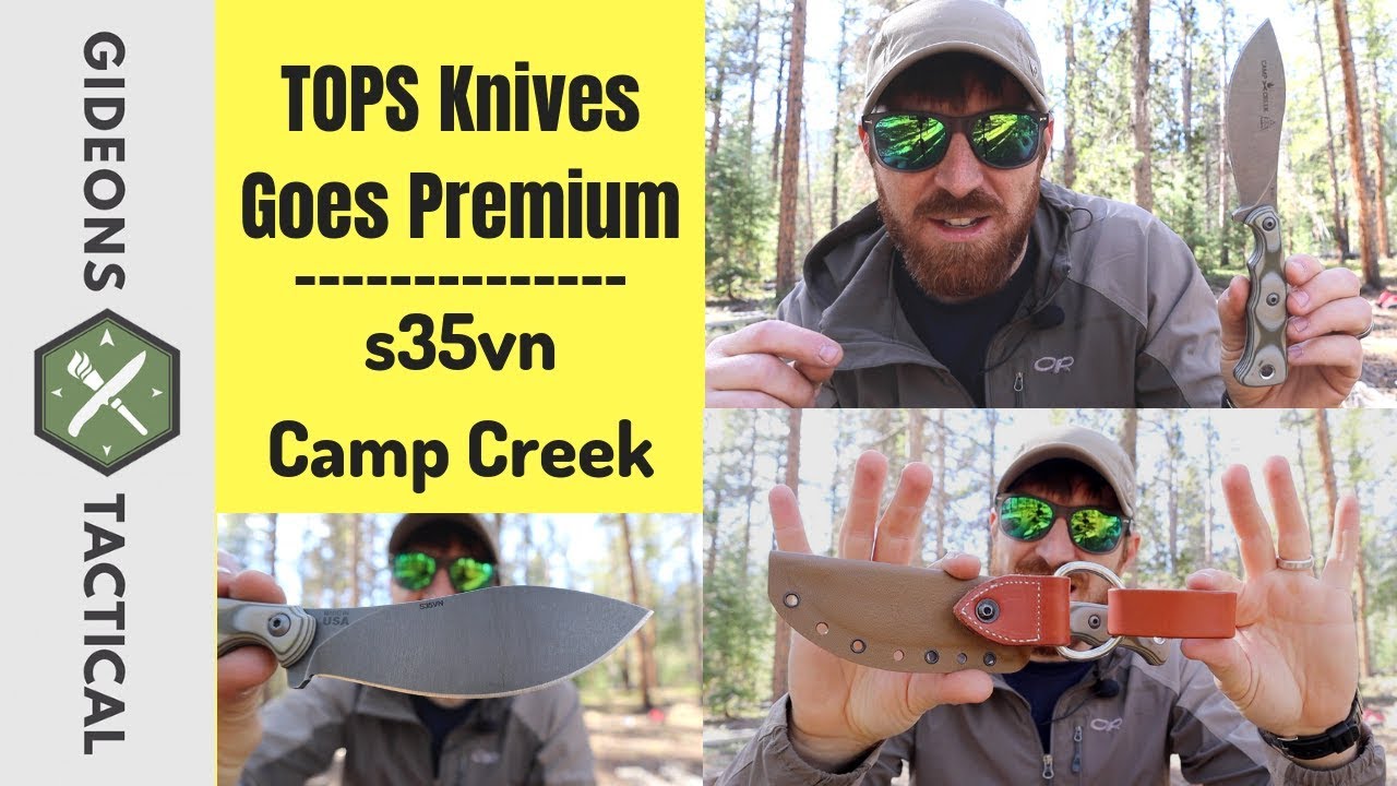 TOPS Knives Goes Premium With s35vn Camp Creek!