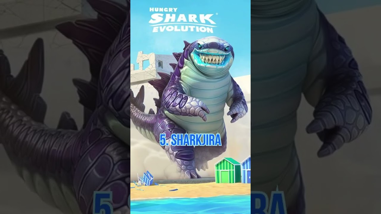 TOP 10 MOST POWERFUL SHARKS IN HUNGRY SHARK EVOLUTION (Reference NOT IN-GAME)