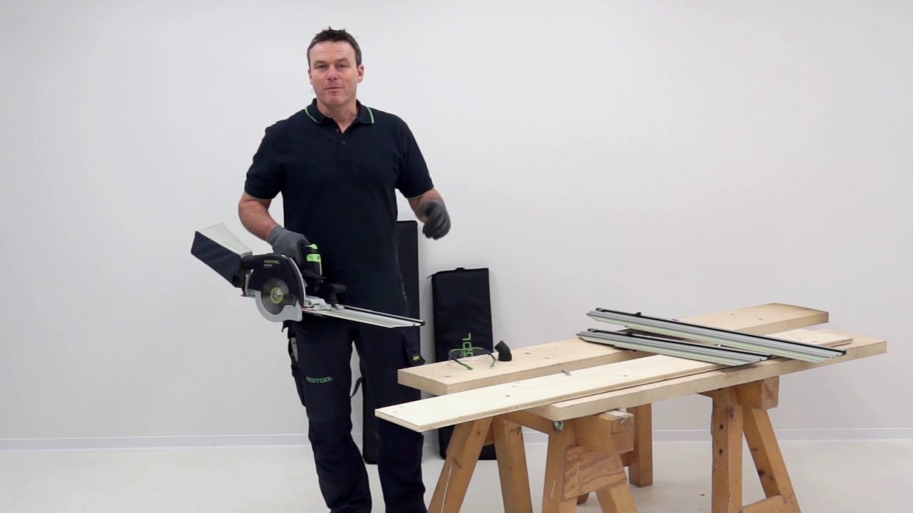 Festool TV épisode 55 : scie circulaire à capot basculant sans fil HKC 55 - coupes à travers fil