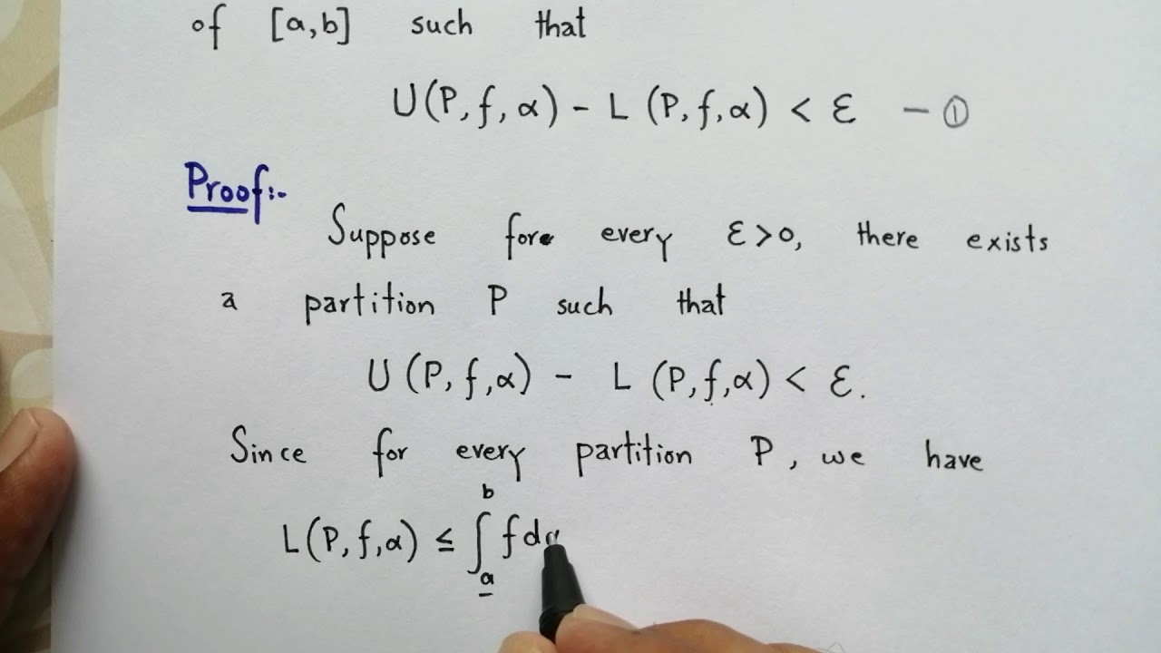 Lec. 04. Cauchy Criterion for Riemann Stieltjes Integrability | Suppose Math with Akhtar Abbas