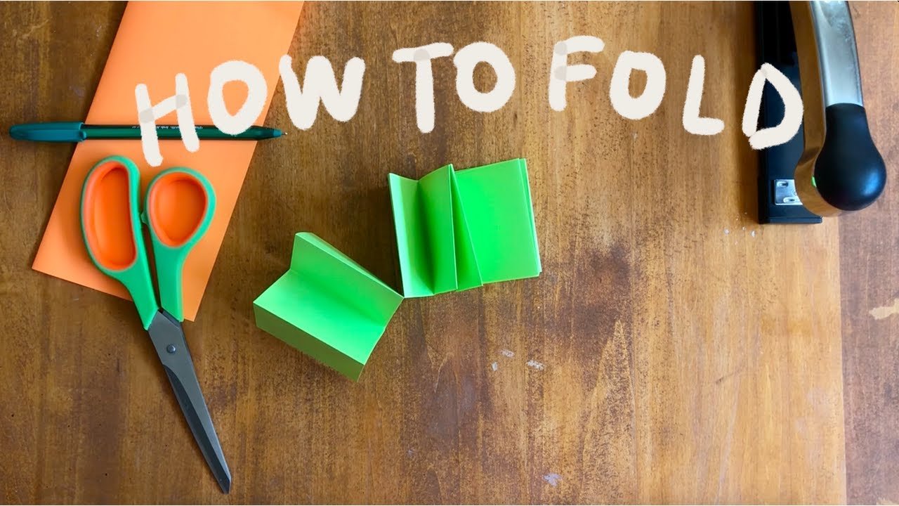 How to fold an accordion zine | ASMR