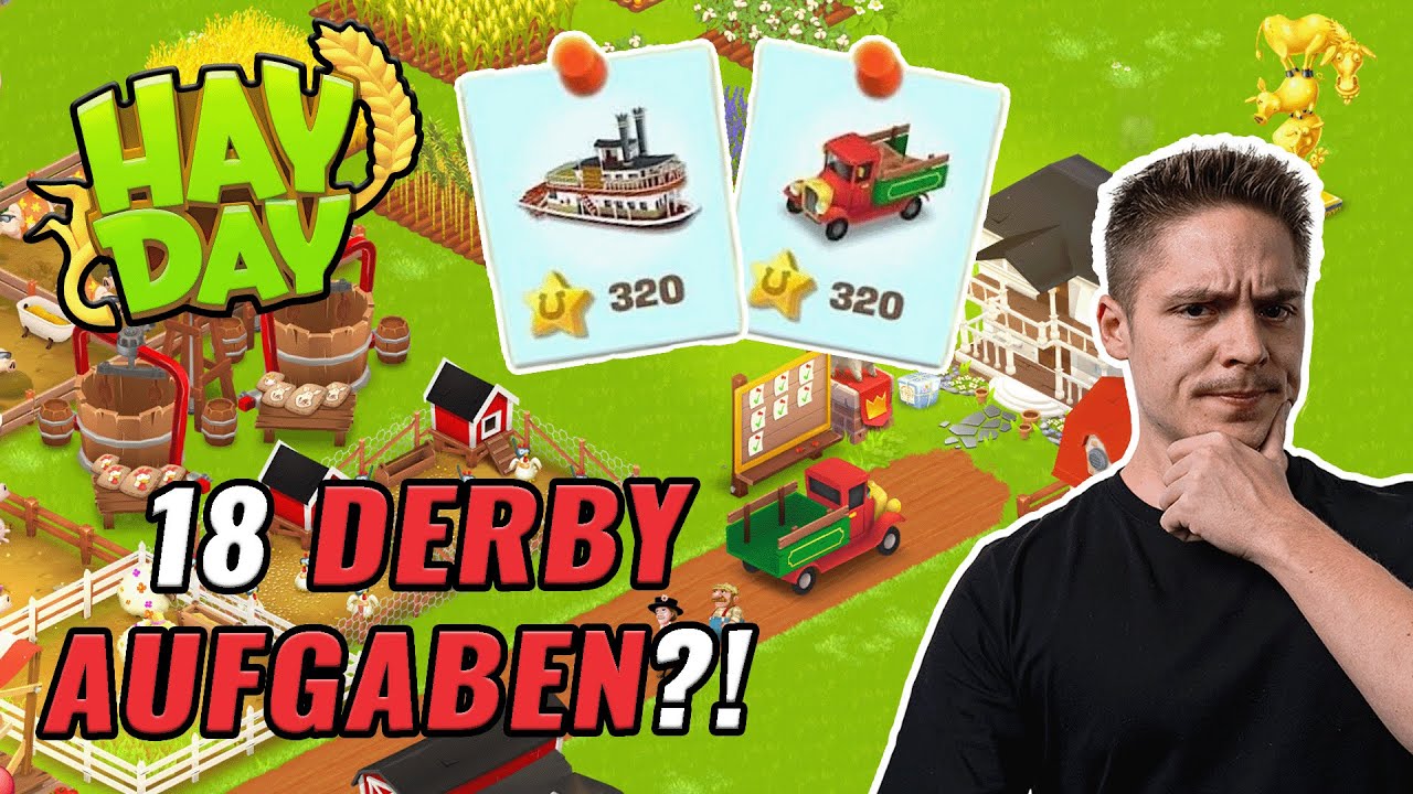 🔴 18 DERBY AUFGABEN?! Hay Day Livestream POWER DERBY 💪 | SyromerB