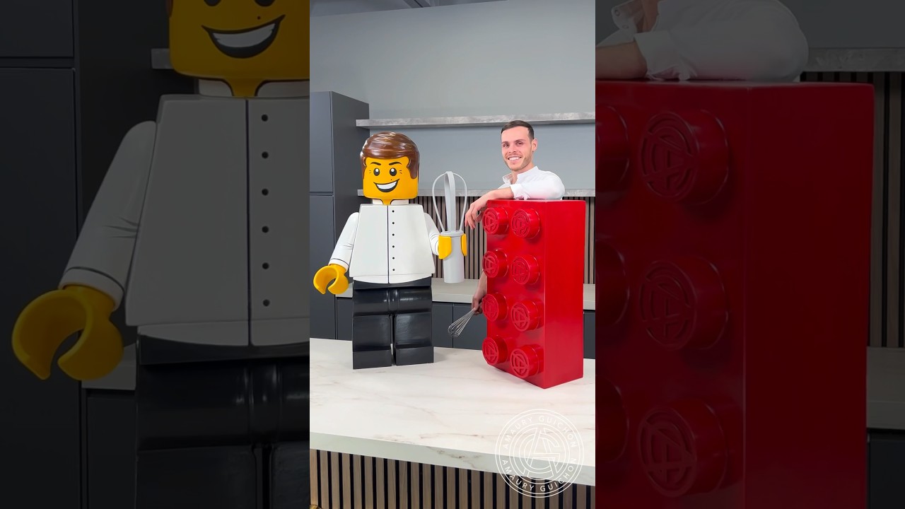 Chocolate Lego Chef!👨&zwj;🍳 Perfect blend of my two childhood loves Lego and chocolate! #amauryguichon
