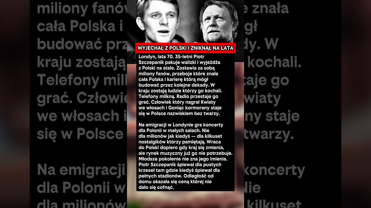 WYJECHAŁ Z MILIONAMI FAN&Oacute;W WR&Oacute;CIŁ DO PUSTKI