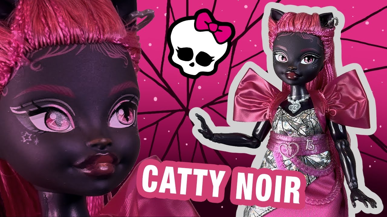 ¡SU CARA ES HERMOSA! 😍 | Muñeca Catty Noir de Monster High G3 ¡Unboxing y revisión! 🩷🖤🤍