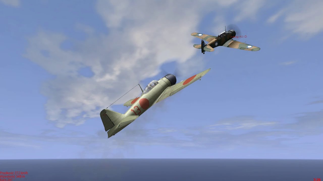 IL-2 1946: Air Combat Mitsubishi A6M Reisen versus CAC Wirraway