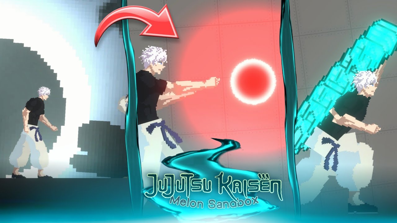 UPDATED GOJO | Moveset Added &bull;Download Link&bull; Melon Sandbox Mod