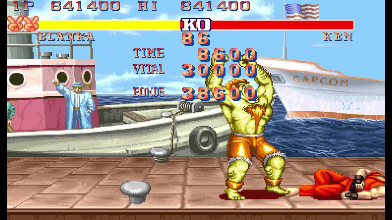 [TAS] ストリートファイターII - ブランカ:2115500pts. [720p/60fps]