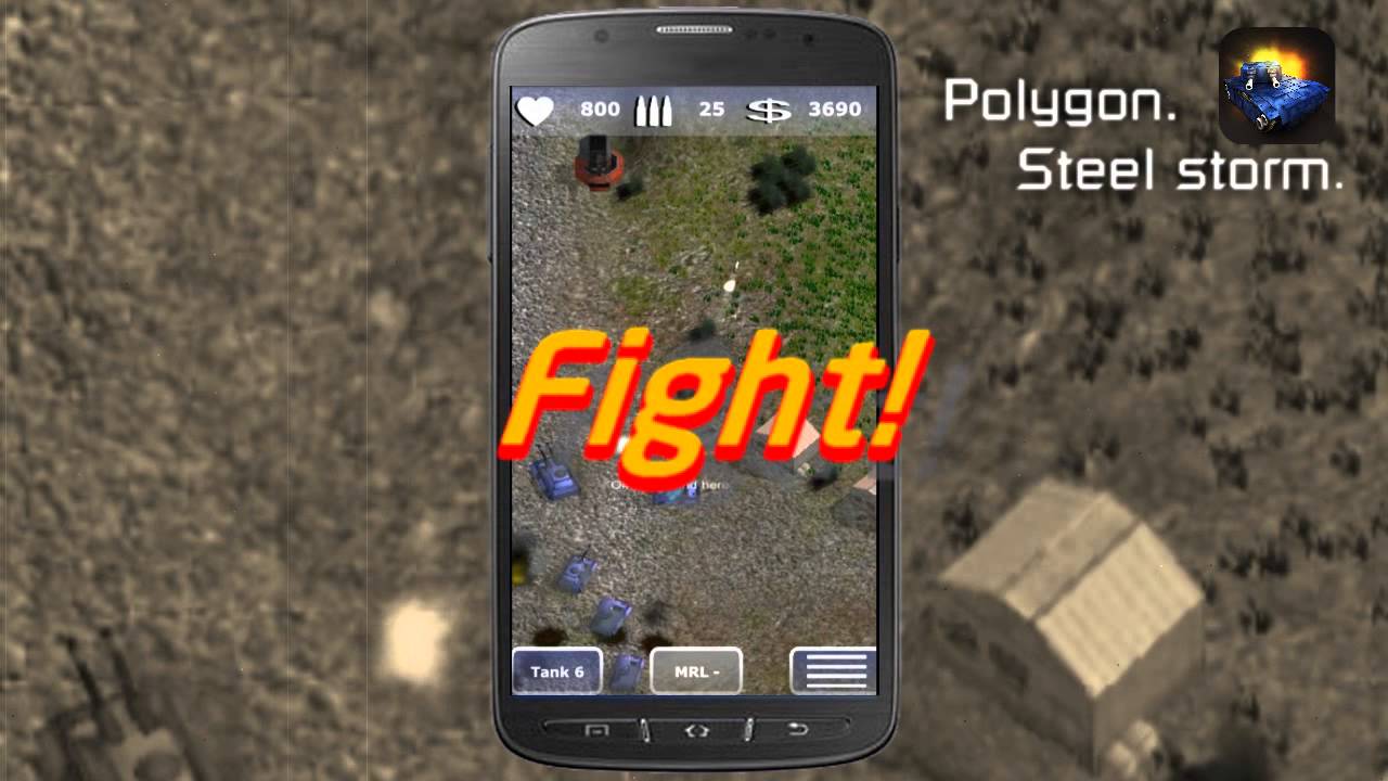 Poligon. Steel storm. Action strategy mobile game.