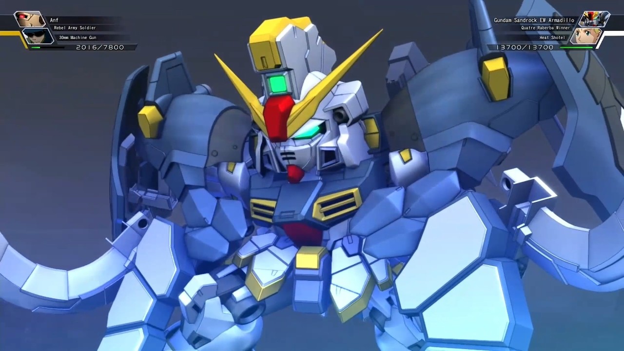 SD Gundam G Gen Cross Rays - XXXG-01SR Gundam Sandrock Armadillo [EW] (Quatre) (Gundam Wing)