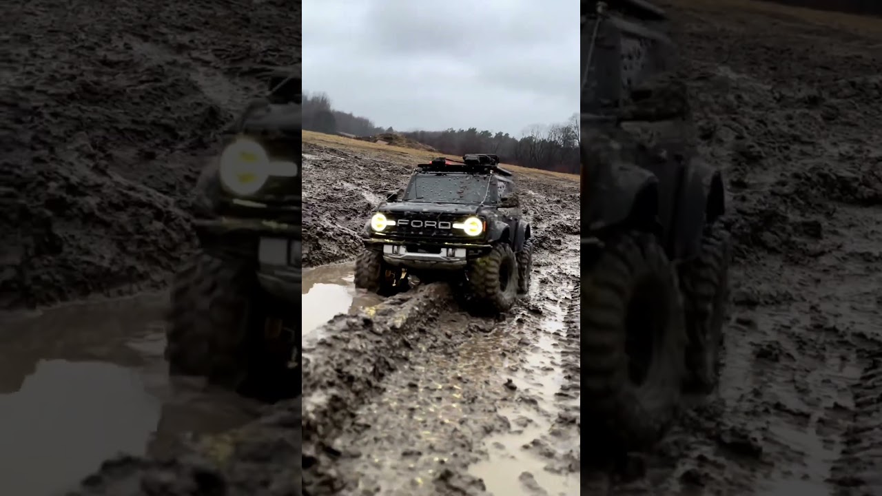 TRX4 2021 Bronco Raptor! RC Crawler in the Mud! #traxxas #trx4 #trx4bronco