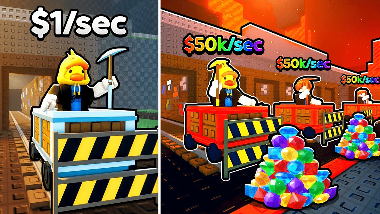 Я построил шахту максимального уровня и заработал 9 280 249 долларов в Roblox! Владейте шахтой!