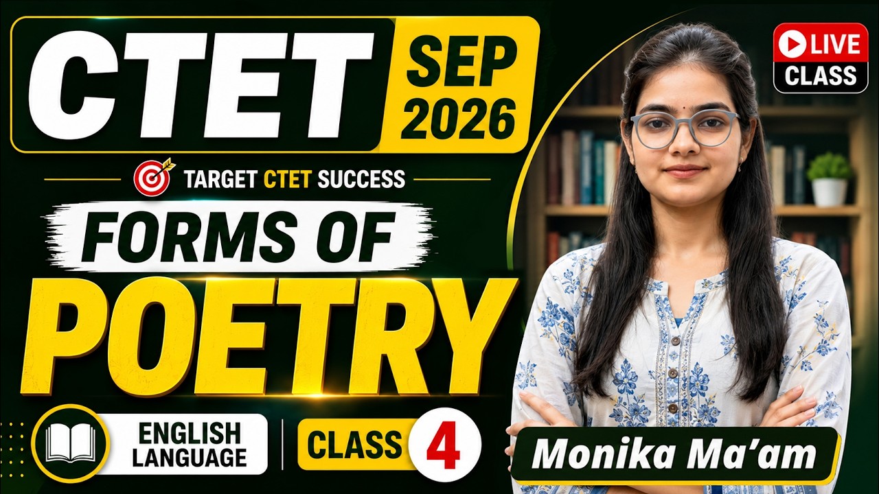 CTET English 2026 | Poetry Unseen Passage | Class 4 | Monika Ma'am