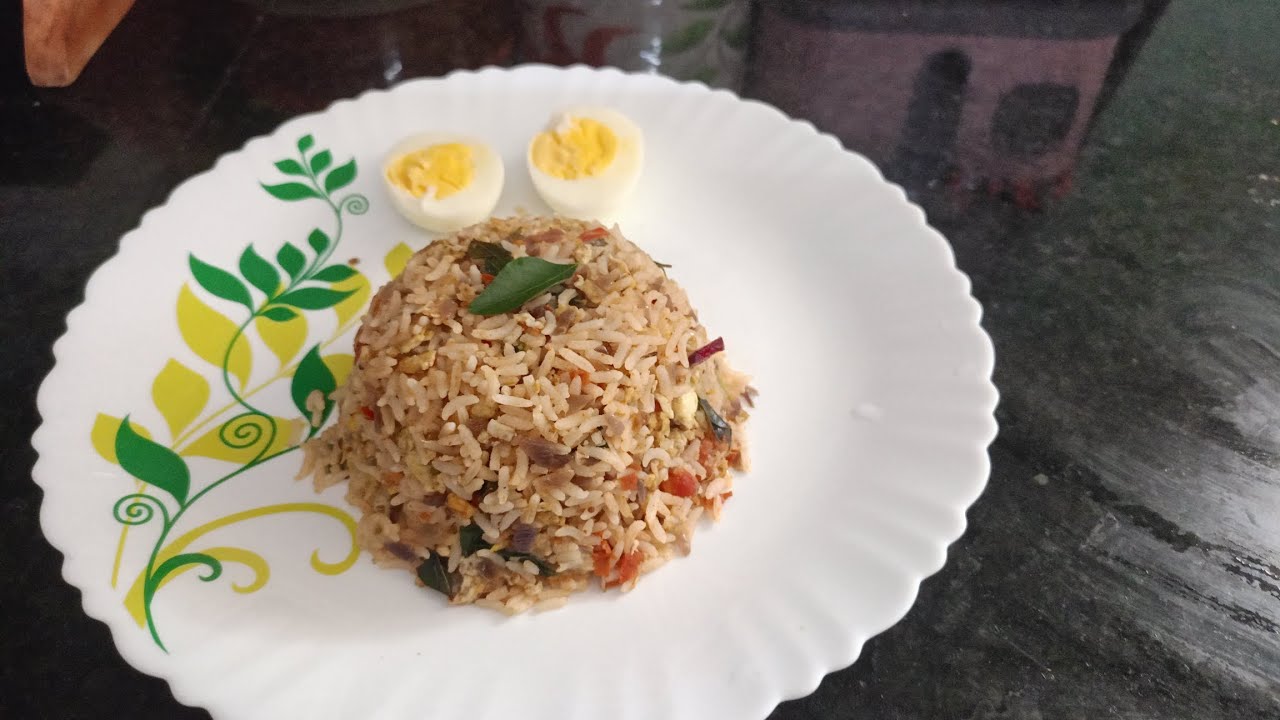 STREET STYLE EGG FRIED RICE RECIPE IN TAMIL 