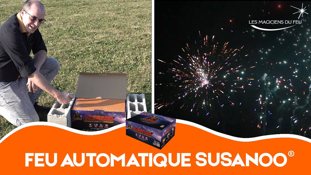 COMMENT TIRER MON FEU D'ARTIFICE AUTOMATIQUE Susanoo® XXL 90 sec ?