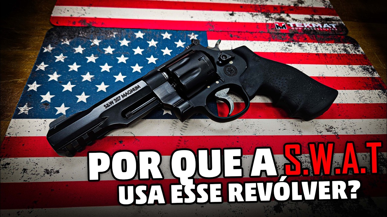 Por que a SWAT usa ele? Meu novo Revólver Smith & Wesson R8 .357 Magnum (REAL)