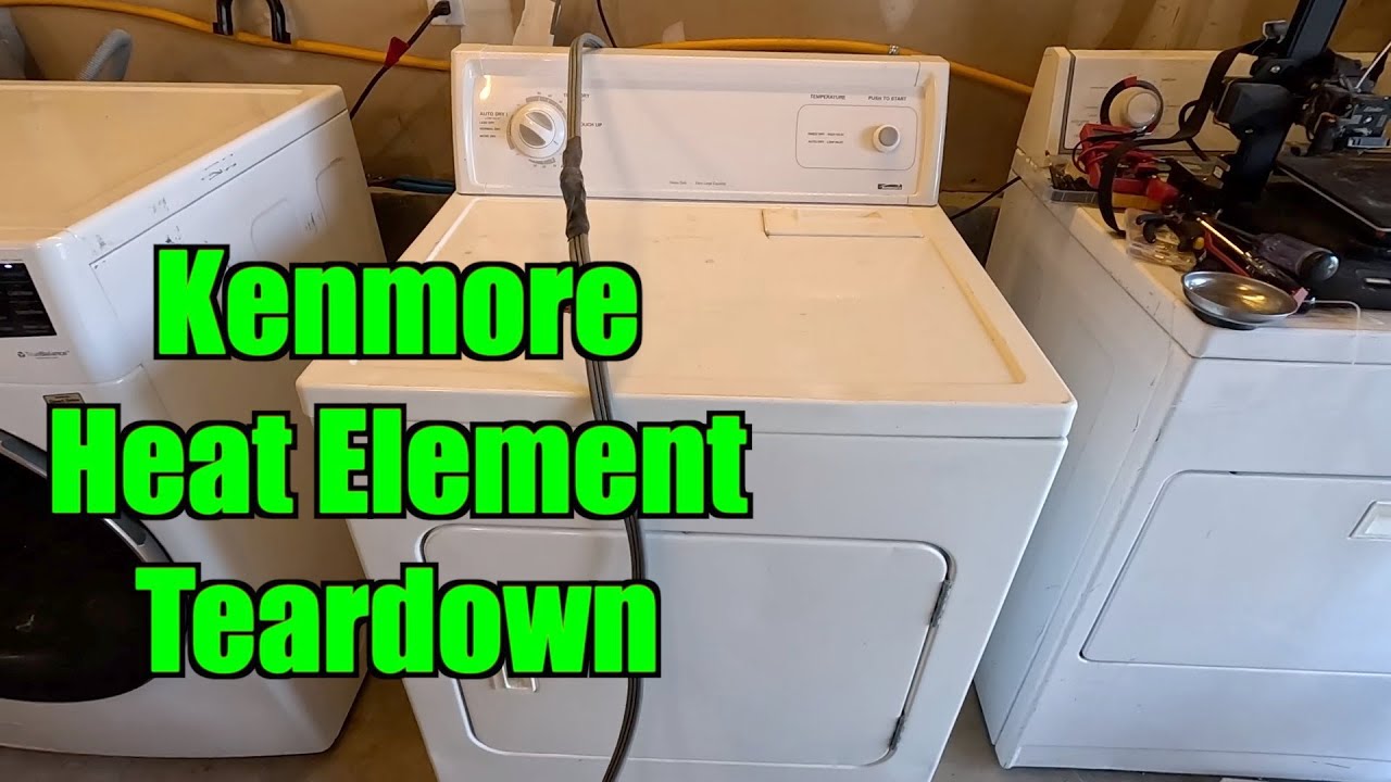 Kenmore Dryer Heat Element Teardown Clean Out