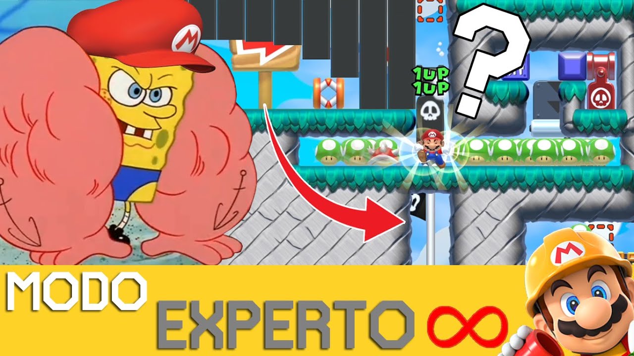 Las CAÍDAS te hacen más FUERTE (YO: 💪🏻💪🏻💪🏻) - EXPERTO INFINITO (NO SKIP) T6 #1 - SMM2 - ZetaSSJ