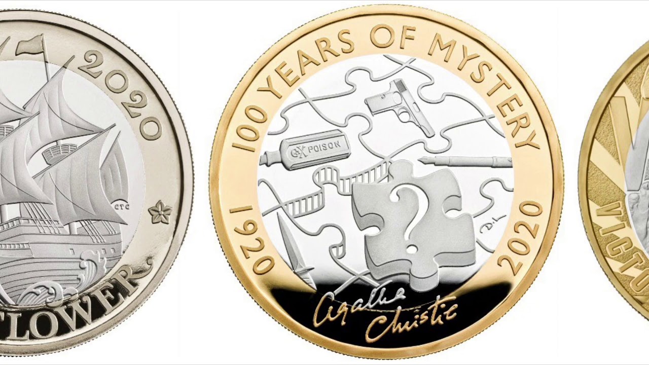 NEW UK 2020 Coins Annual Set Team GB 50p, VE Day, Agatha Christie, Mayflower &pound;2 Royal Mint