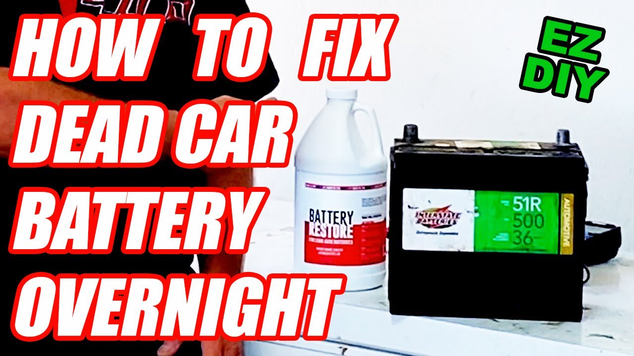 HOW TO FIX A DEAD CAR BATTERY OVERNIGHT? How to Rebuild a Car Battery at Home DIY Dead Battery Fix