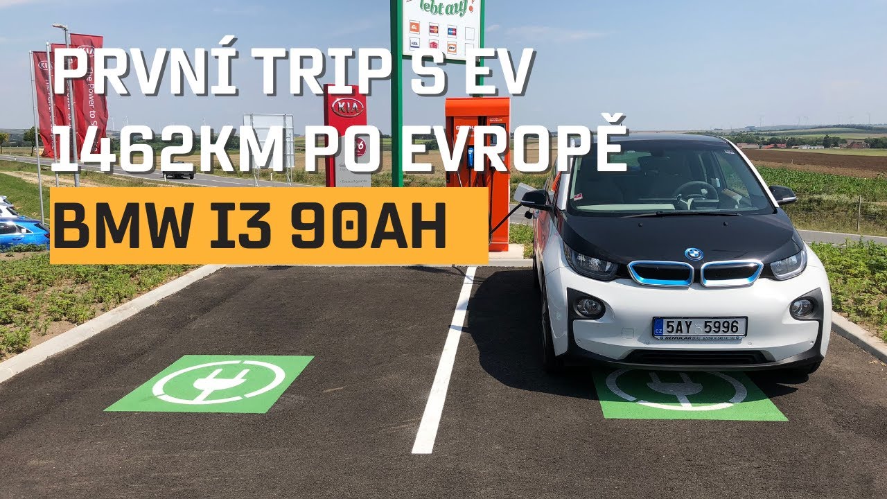 1462km trip s BMW i3 90Ah po Evropě