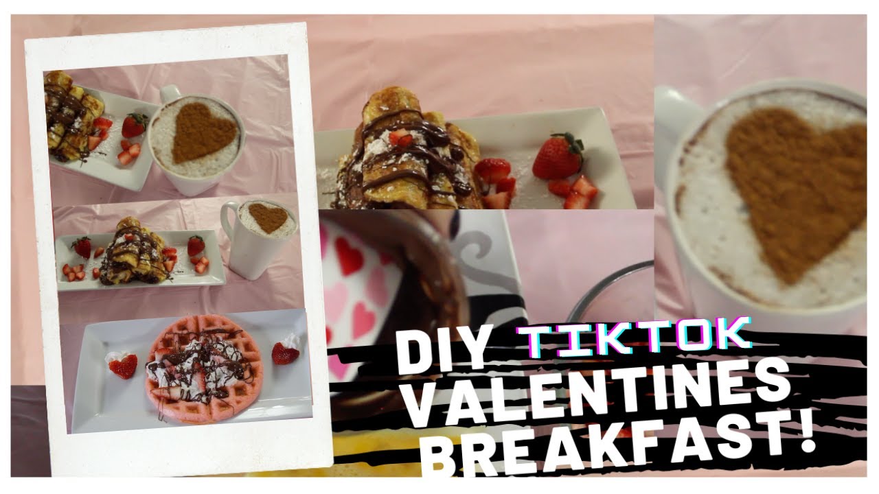 TIKTOK BREAKFAST FOOD COMPILATION (+RECIPES) |  DIY ROMANTIC VALENTINES DAY BREAKFAST IDEAS