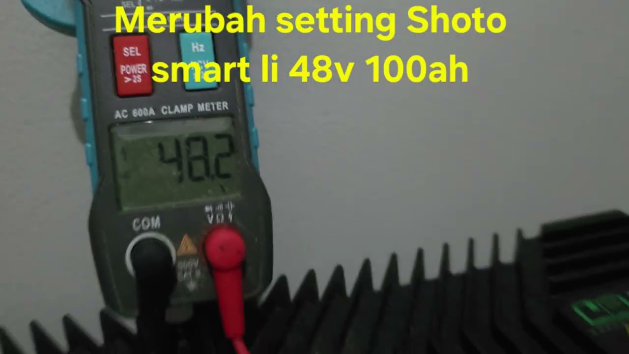 SOFTWARE SHOTO SETTING SOC batterai shoto smart li 48v 100ah Dan setting charger current .