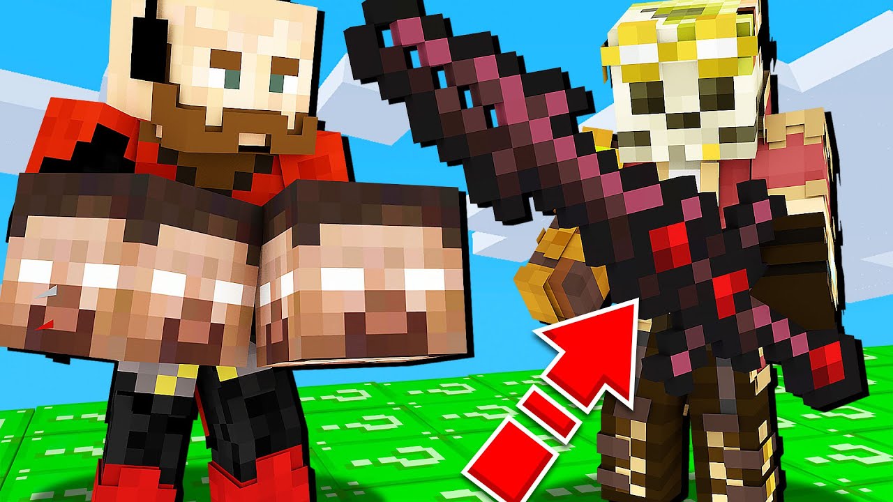 EPICKI WYŚCIG HEROBRINE LUCKY BLOCK! BROŃ Z 999,9999,999 OBRAŻEŃ - MINECRAFT LUCKY BLOCK RACE