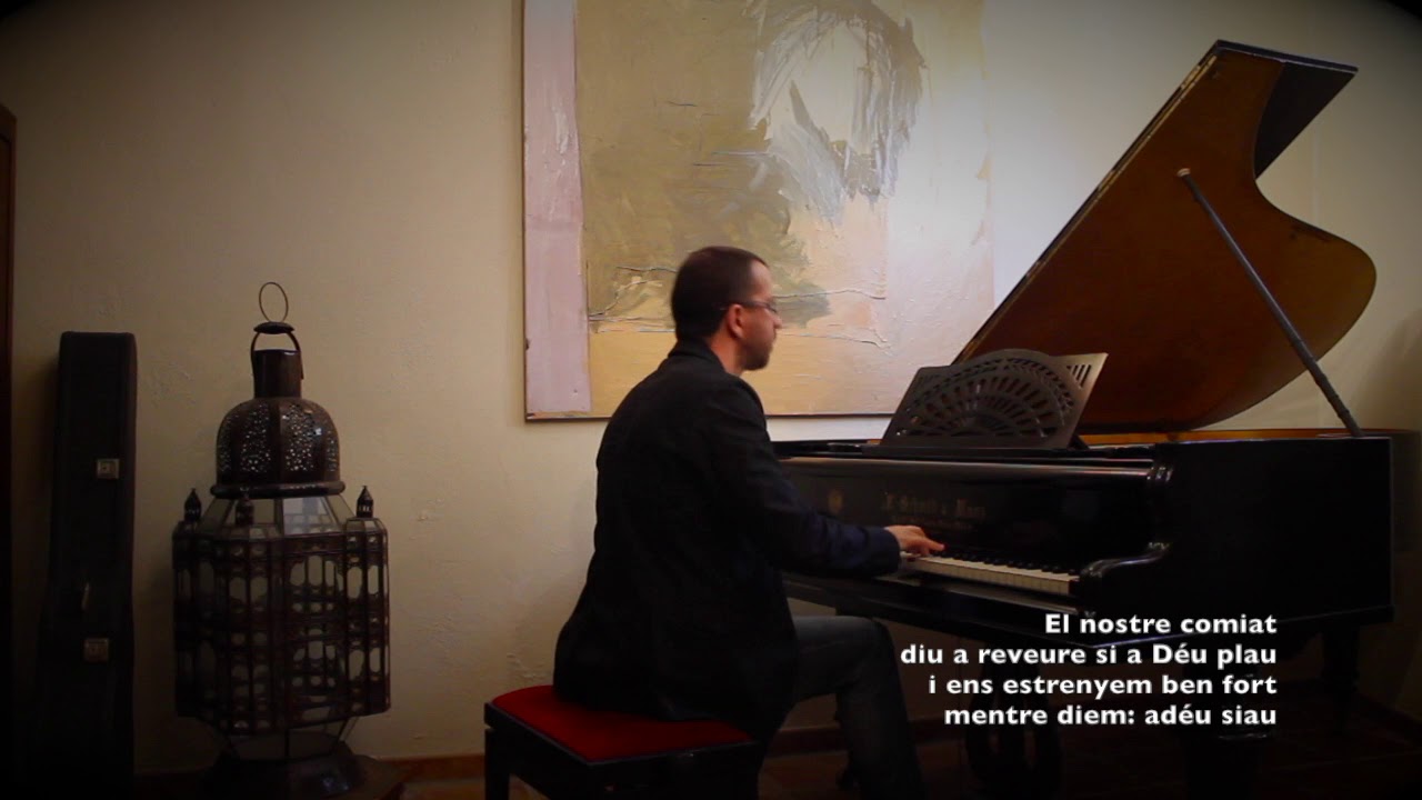 L' hora dels adéus (Auld Lang Syne, tradicional escocesa) - Piano amb lletra