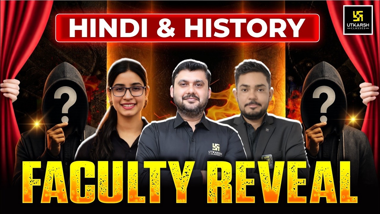 The Mega Launch 🔥 | Hindi & History Faculty Reveal| Utkarsh UGC NET JRF Preparation