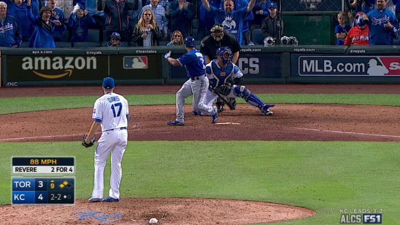 ALCS Gm6: Davis whiffs Revere in the 9th inning